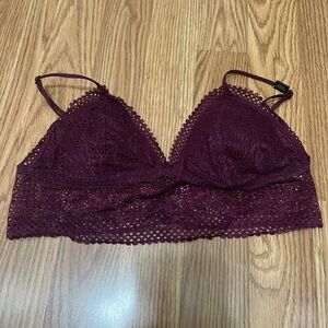 Victoria's Secret Deep Purple Lace Bralette